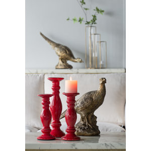 Fleur Ceramic Candlestick