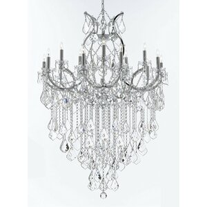 Alvarado 16-Light Crystal Glass Chandelier