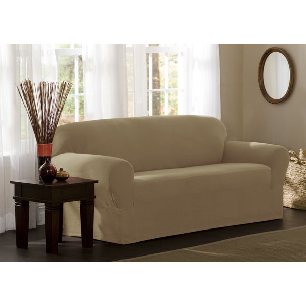 Box Cushion Sofa Slipcover By Charlton Home