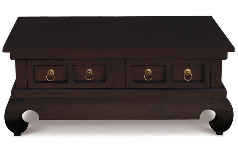 Nes Furniture Oriental Fine Handcrafted Solid Mahogany Wood Coffee Oriental Fine Handcrafted Solid Mahogany Wood Coffee Table