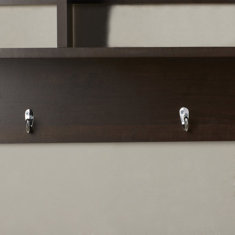 Zipcode Design Mackenzie 60" Hanging Entryway 9 Hook Storage Shelf