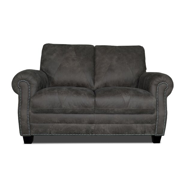 Moree Leather Loveseat By Canora Grey