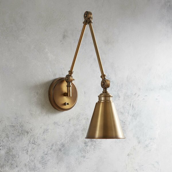 Waucoba 1-Light Swing Arm Lamp by Trent Austin Design