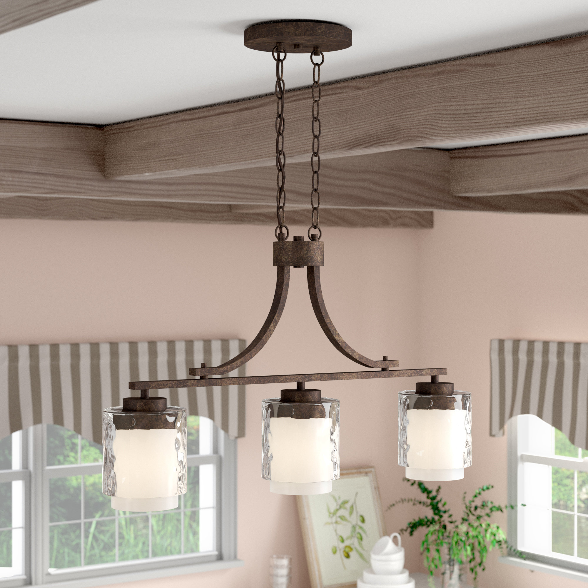 Vidette 3 Light Kitchen Island Linear Pendant Vidette 3 Light Kitchen Island Linear Pendant