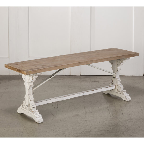 Wight Farmhouse Style Wood Bench By Ophelia & Co. Reviews