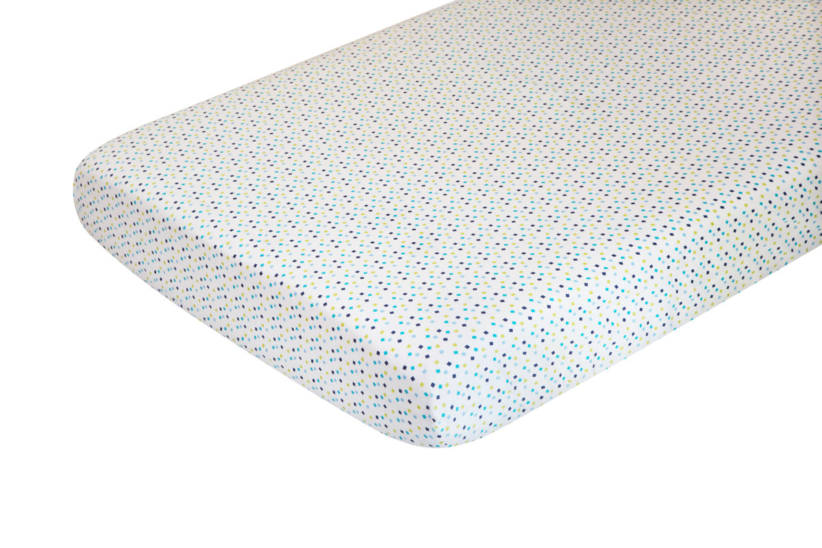 Oceanography Cotton Percale Flat Crib Sheet & Reviews AllModern