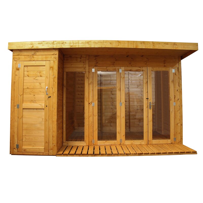 Mercia Garden Products 12 x 8 Ft. Summer House With Side 