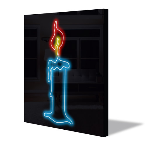 Neon Sign Light Candle Home/Wall Decor Corrigan Studio