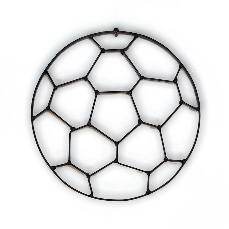 Harriet Bee Soccer Ball Metal Wall Decor Reviews Wayfair Ca