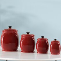 Red Kitchen Canisters Jars You Ll Love In 2021 Wayfair