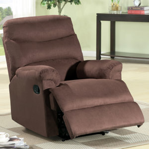 Jonathan Contemporary Microfiber Manual Lift Assist Recliner with Ottoman