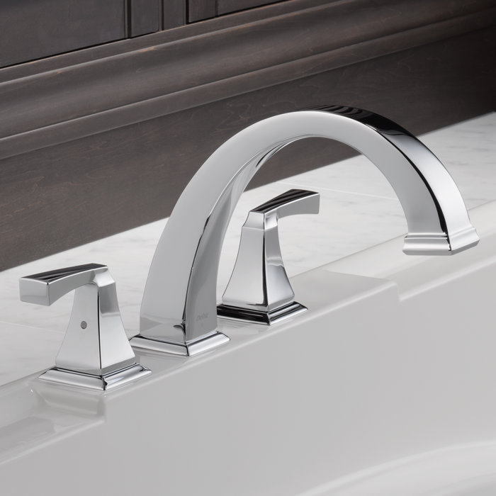 Delta Dryden Double Handle Deck Mount Roman Tub Faucet Trim Dryden Double Handle Deck Mount Roman Tub Faucet Trim