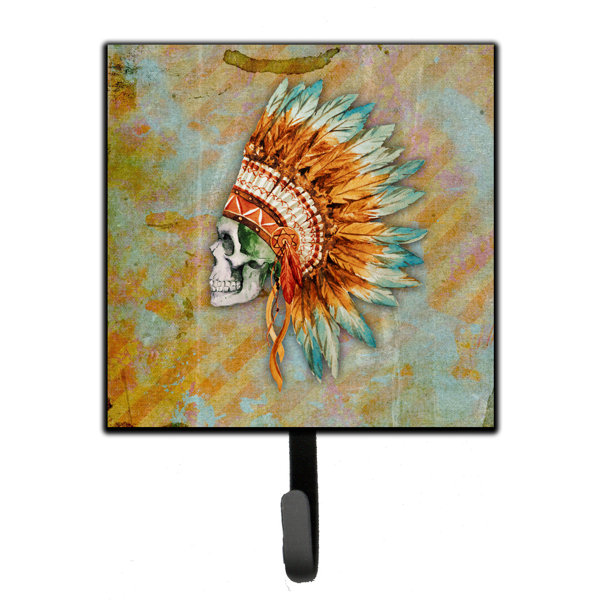 Williston Forge Chadron Day Of The Dead Indian Skull Wall Key