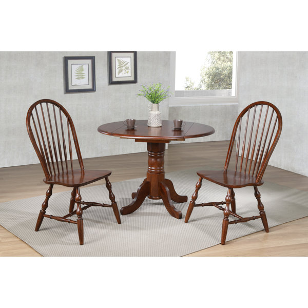 Best Choices Lockwood 3 Piece Drop Leaf Solid Wood Dining Set By Loon Peak Wonderful