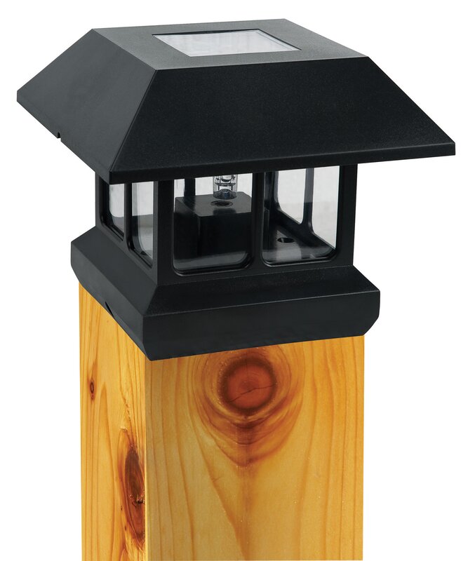 Paradise Garden Lighting Solar 1-Light Fence Post Cap & Reviews | Wayfair