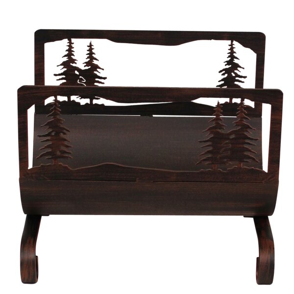 Feather Tree Wood Log Carrier By Coast Lamp Mfg.
