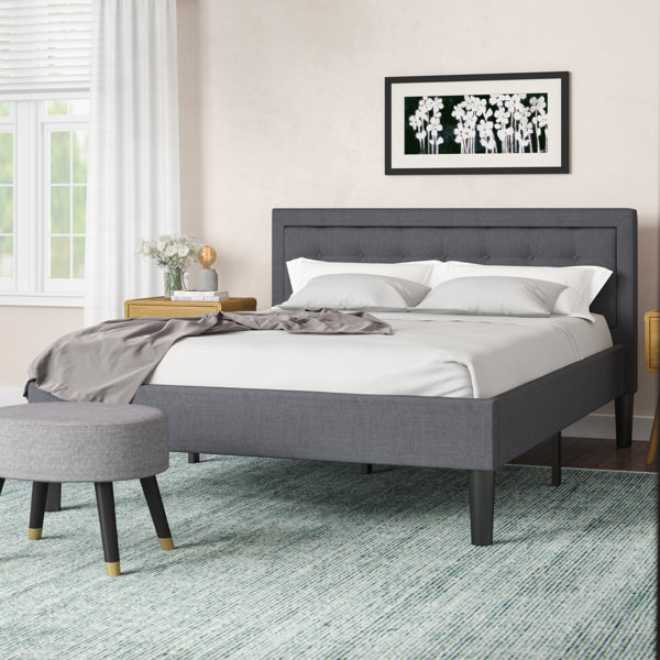 New Pinheiro Upholstered Platform Bed By Wrought Studio 2019 Online