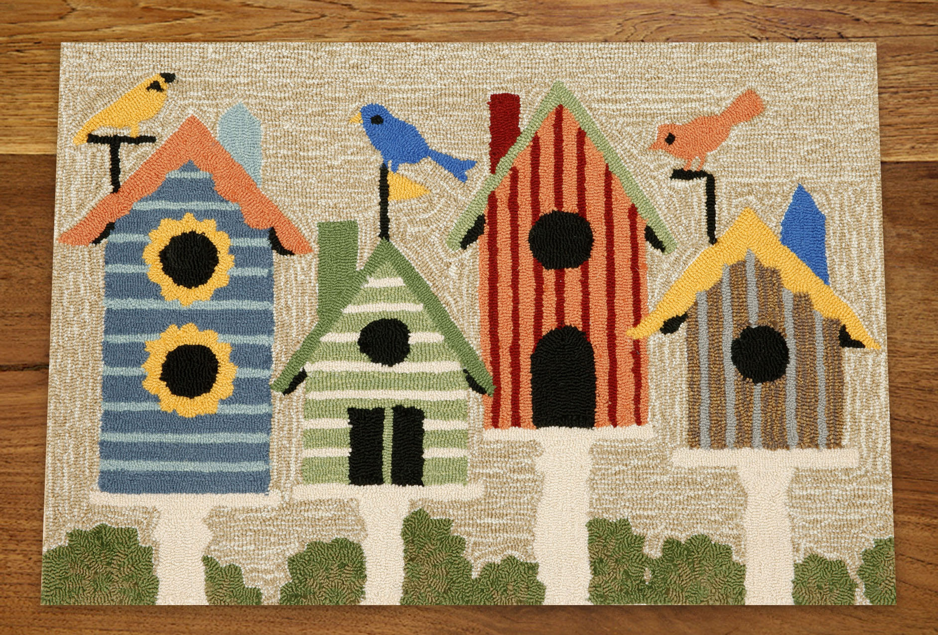August Grove Ismay Birdhouses Outdoor Door Mat Reviews Wayfair