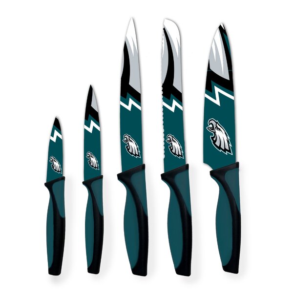 NFL 5 Piece Knife Set by Sports Vault