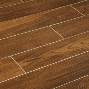 Porcelain Wood Look Floor Tile You Ll Love Wayfair 6 X 36 Porcelain Wood Look Tile In Gunstock