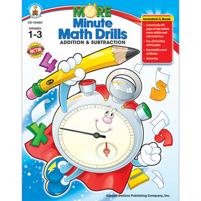 Minute Math Drills Book Frank Schaffer PublicationsCarson Dellosa Publications