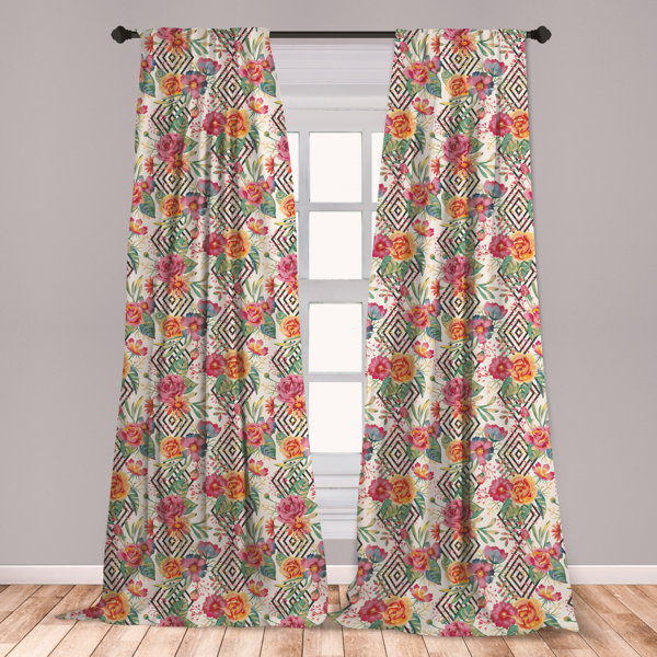 Heavy Weight 100 Cotton Custom Curtains Drapes Extra Long Printed