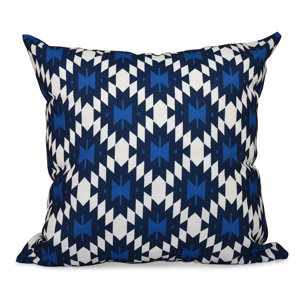 Willa Jodhpur Kilim Geometric Outdoor Throw Pillow
