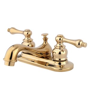 Restoration Centerset Bathroom Sink Faucet with ABS Pop-Up Drain