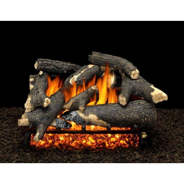 Granada Split Vented Natural Gas/Propane Fireplace  Log Set By American Gas Log