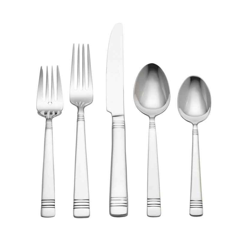 Reed /& Barton Longwood II 65-Piece Stainless Flatware Set Service for 12