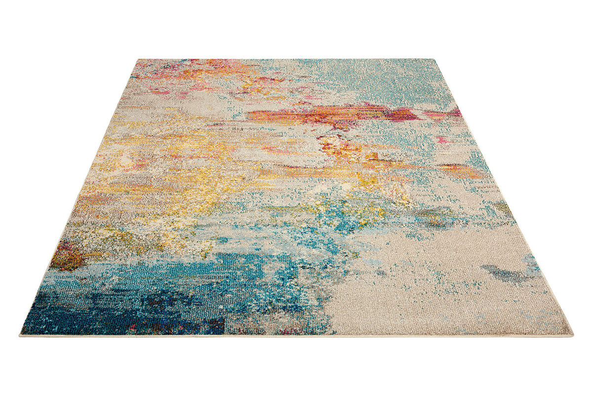 Nourison Celestial Blue/Yellow Area Rug & Reviews Wayfair.co.uk