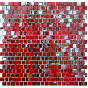 Red Rust Mosaic Tile You Ll Love Wayfair Opal 0 63 X Gl Mosaic Tile In