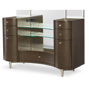 Soho by Rachael Ray Home Vanity with Tri-Fold Wall Mirror by Rachael Ray Home by Legacy Classic