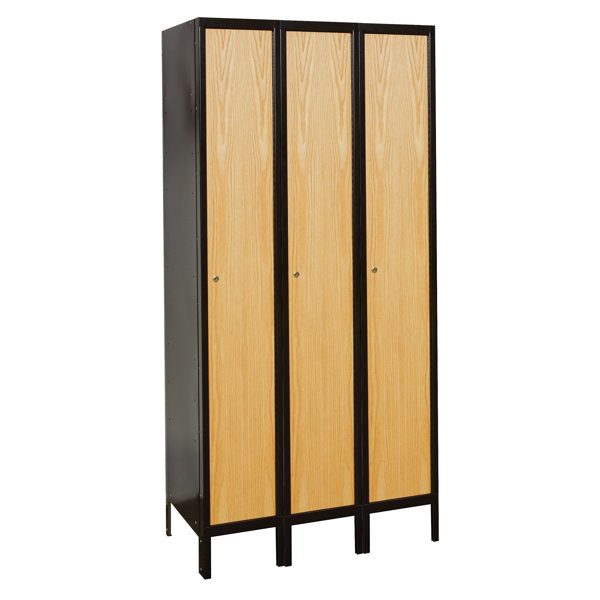 Hybrid 1 Tier 3 Wide School Locker by Hallowell