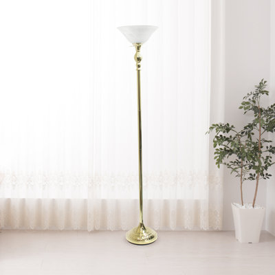 gold torchiere floor lamp