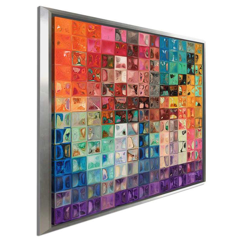Bloomsbury Market Rainbow Refractions Modern Mosaic Tile Art