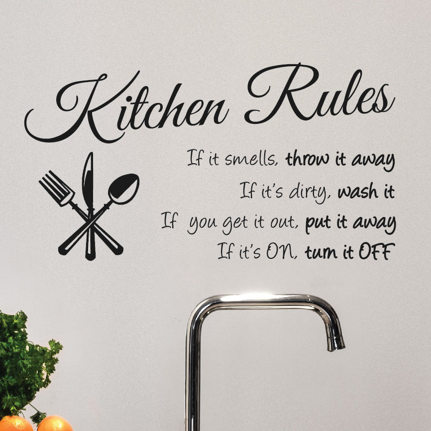 Isabelle Max Kitchen Rules Wall Decal Reviews Wayfair Isabelle Max Kitchen Rules Wall Decal