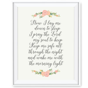 Now I Lay Me to Sleep Paper Print