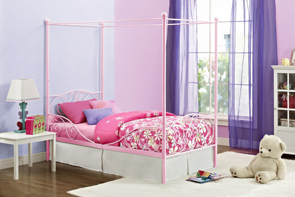 Zoomie Kids Brandon Twin Canopy Bed Reviews Wayfair - Defaultname zoomie kids brandon twin canopy bed reviews wayfair - defaultname