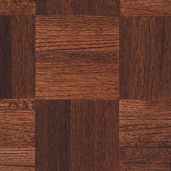 Urethane Parquet 12 Solid Oak Parquet Hardwood Flooring in High Glossy Cinnabar by Armstrong Flooring