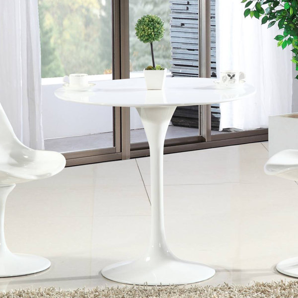 Sariah Round Fiberglass Dining Table By Ivy Bronx Today Sale Only