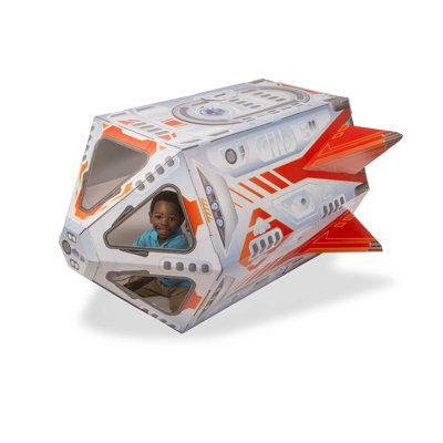 melissa & doug cardboard structure cottage playhouse