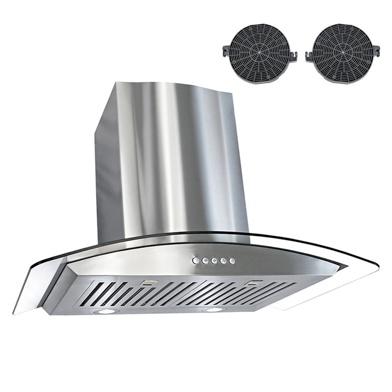Cosmo 30" 760 CFM Ductless Wall Mount Range Hood in Stainless Steel
