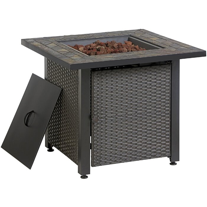 Ebern Designs Dreadnought Steel Propane Fire Pit Table Reviews