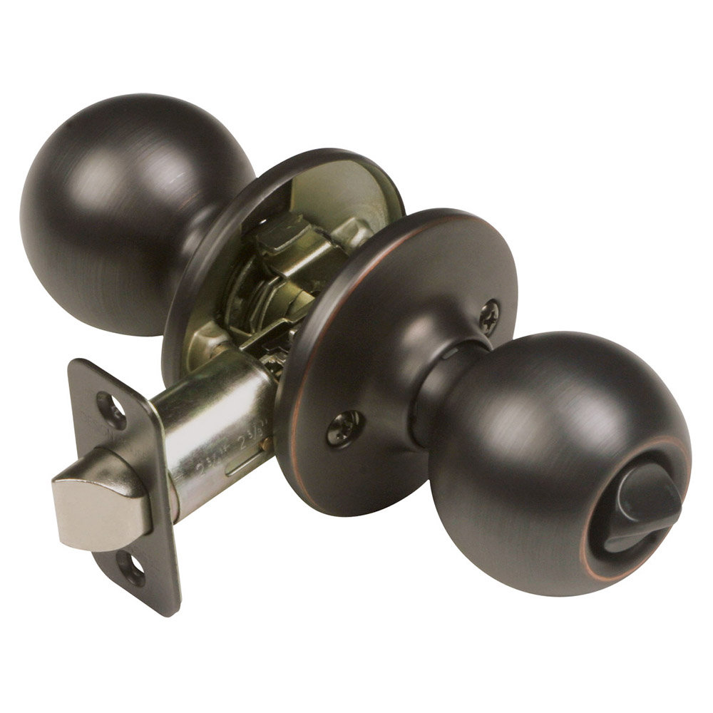 Design House Ball Oil Rubbed Bronze Privacy Bed Bath Door Knob