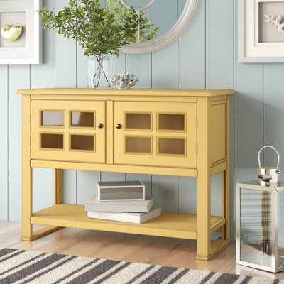 Beachcrest Home Aisley Console Table  Color: Cupola Yellow