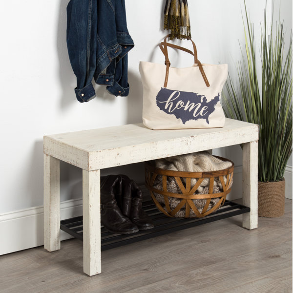 Rectangular Shoe Storage Bench Faux Leather Ottomans Bench Foot