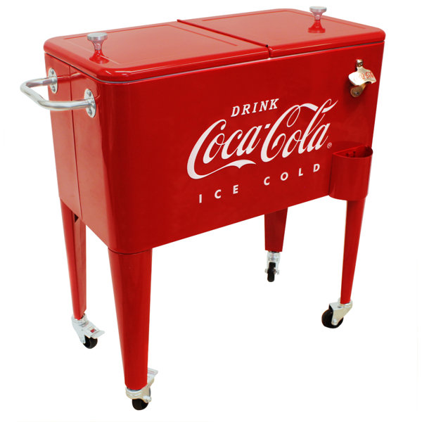 65 Qt. Coca-Cola Embossed Ice Cold Cooler by Leigh Country