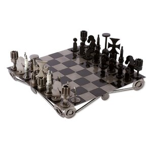 Unique Recycled auto Part Chess