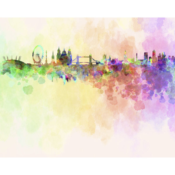 Brayden Studio Slaton London Skyline 7 83 L X 118 W Wall Mural